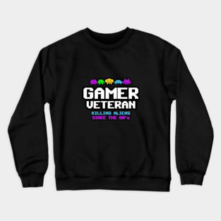 Gamer Veteran retro design Crewneck Sweatshirt